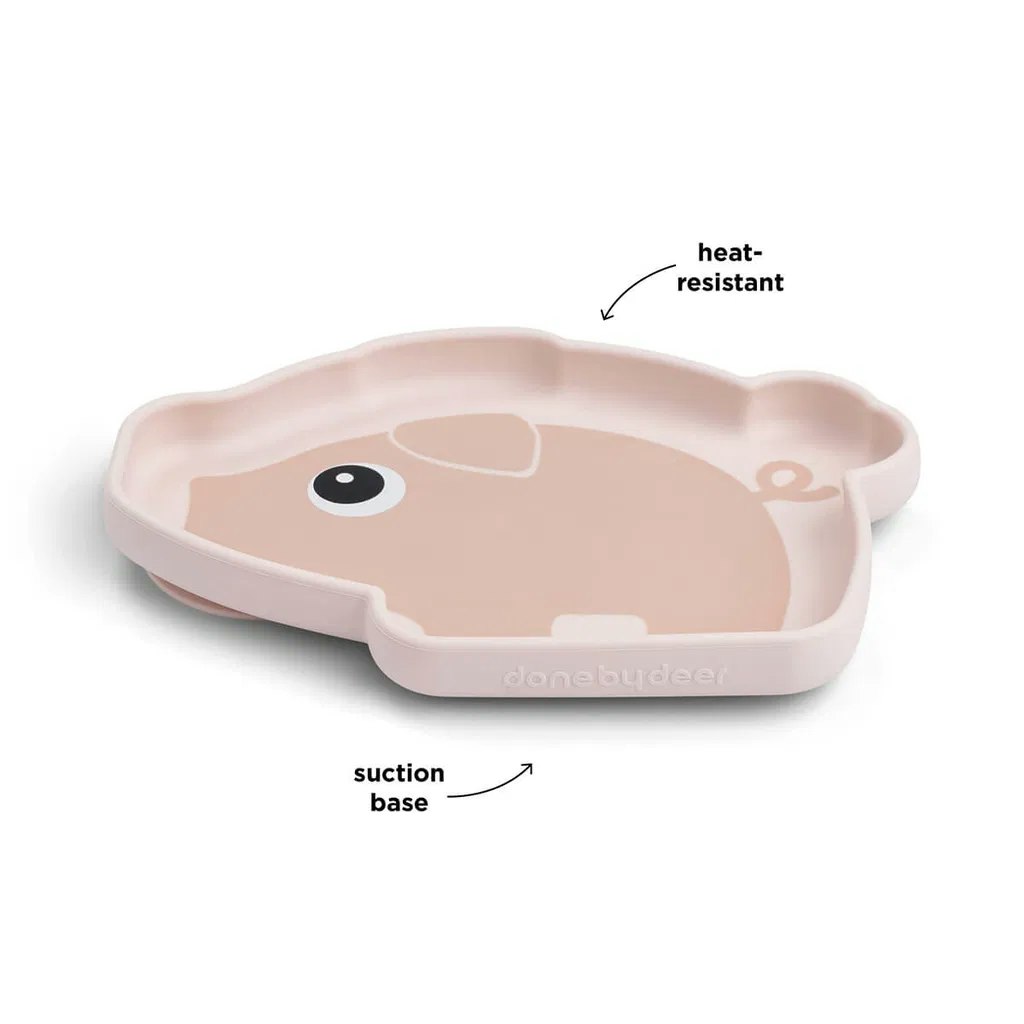 Silicone Stick&Stay plate Pigee Tiny farm