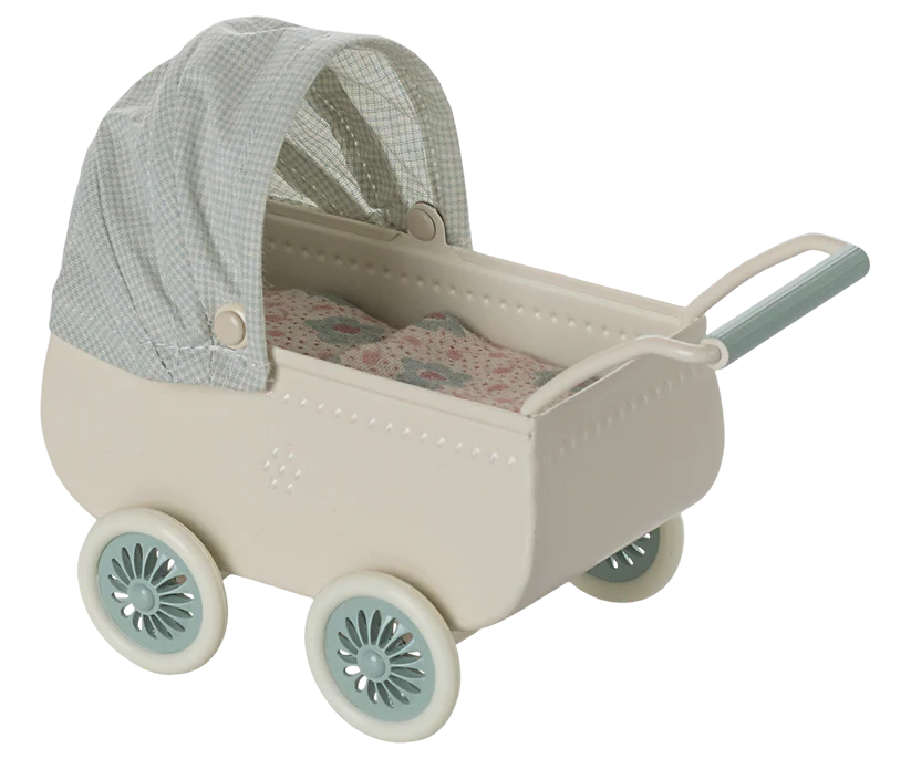 Barnvagn med babymus - Mint, Maileg