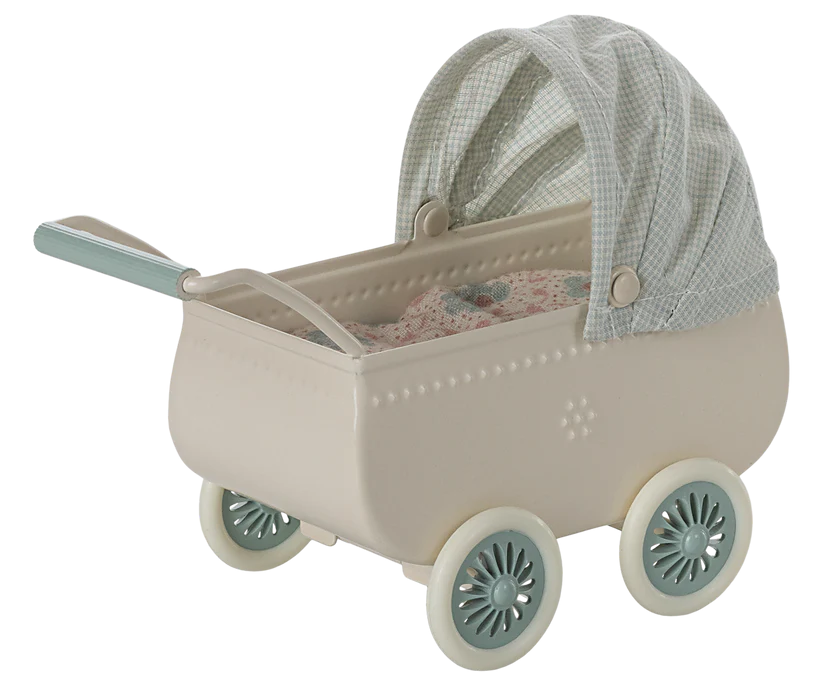 Barnvagn med babymus - Mint, Maileg