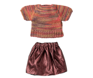 Kjol och stickad blus till Mamma mus, Maileg
