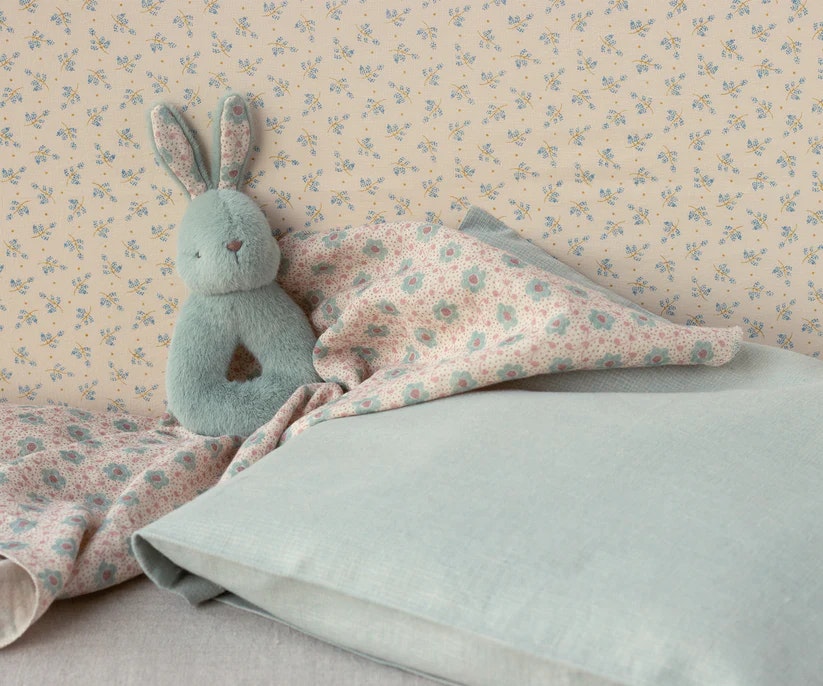 Rabbit rattle set, Mint, Maileg