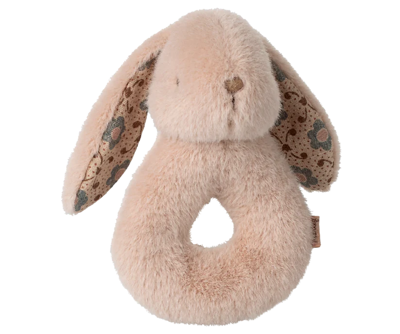 Bunny rattle set, Powder, Maileg
