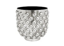 CHRISTIAN, larger pewter pot in ball motif