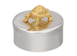 Ask i tenn, sköldpadda på locket, från Munka Tenn