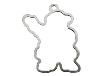 Christmas ornament - SANTA - hand cast in pewter, stamped Munka