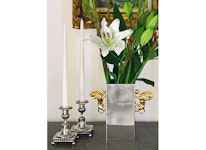 ROYAL, larger pewter vase with lion handle, from Munka Tenn