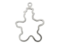 Christmas ornament - SNOWMAN - hand cast in pewter, stamped Munka