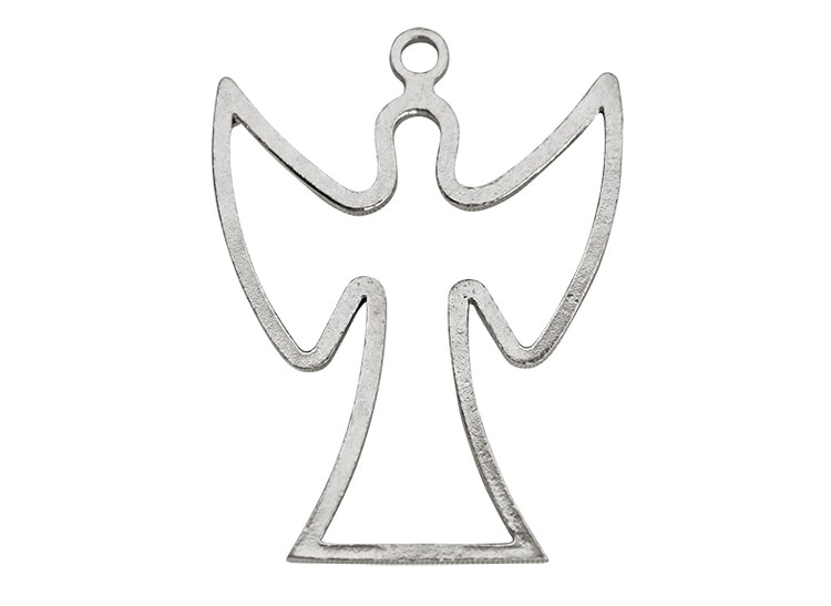 Christmas ornament - ANGEL - hand cast in pewter, stamped Munka