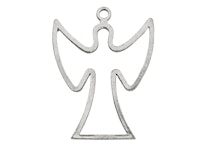 Christmas ornament - ANGEL - hand cast in pewter, stamped Munka