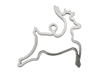 Christmas ornament - REN - hand cast in pewter, stamped Munka