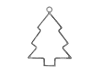 Christmas ornament - TREE - hand cast in pewter, stamped Munka