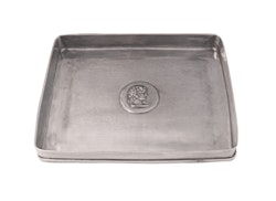 Pewter tray with Athena medallion, from Munka Tenn