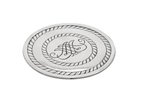 Löfstad, glass/bottle coaster in pewter from Munka Tenn - Made in Sweden
