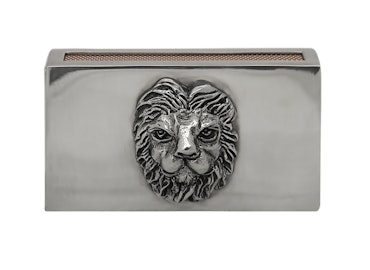 Leo, tin match case for large box, from MunkaTenn