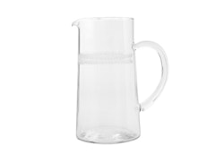 Lagerkrans, tillbringare i handgraverat glas från Munka Tenn