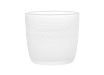 Laurel wreath, candle lantern in frosted hand-engraved glass, from Munka Tenn