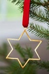 Christmas ornament - STAR - for tree or window hand cast in pewter and tin, stamped Munka