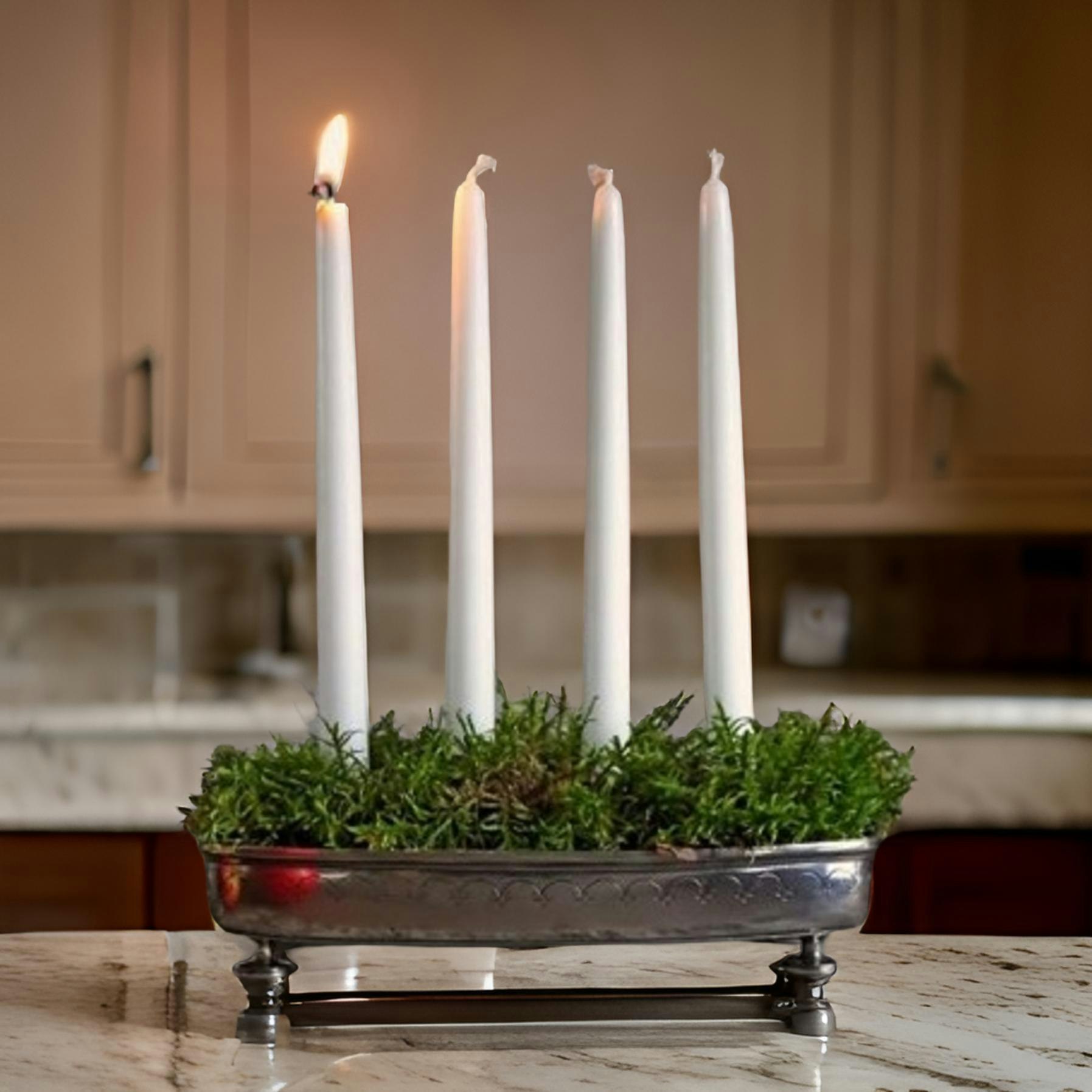 Juleboda, Advent candle holder in pewter from Munka Tenn