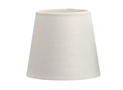 Lampshade in off-white linen, 17 cm