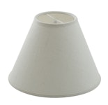 Lampskärm i benvitt linne, diameter nedtill: 20 cm, diameter, upptill: 10 cm, höjd: 12,5 cm