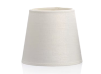 Lampskärm i benvitt linne, 20 cm