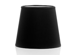 Lampshade in black chintz, 20 cm