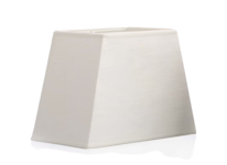 Lampskärm i benvitt linne, rektangulär, 20 x 12 cm