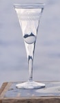 Stock wreath, hand-engraved shot glasses, from Munka Tenn