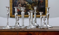 Svaneholm, pewter candlestick, from Munka Tenn