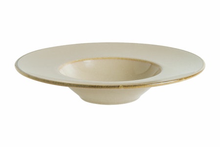 SAND Tallrik djup med brett bräm, D28cm