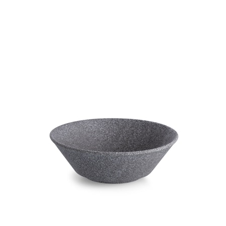 Granit  Skål Svart Rå, D15 cm