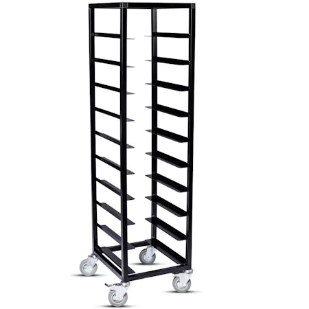 Brickvagn enkel, Bricka:330x430 mm(Lunch), svart