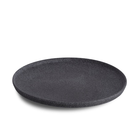 Granit Tallrik Svart Hazy  D24 cm
