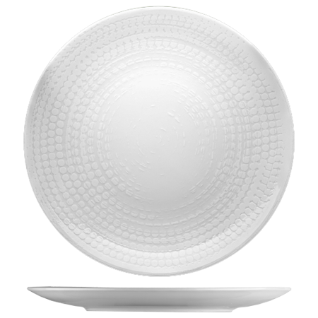 POINT White Tallrik flat D30cm
