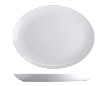 BASIC Tallrik oval 32x25cm