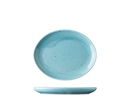 Arctic Blue - LIFESTYLE Assiett Oval 20x16 cm