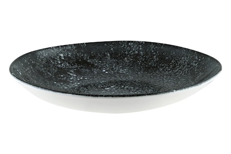 COSMOS BLACK tallrik djup D26cm