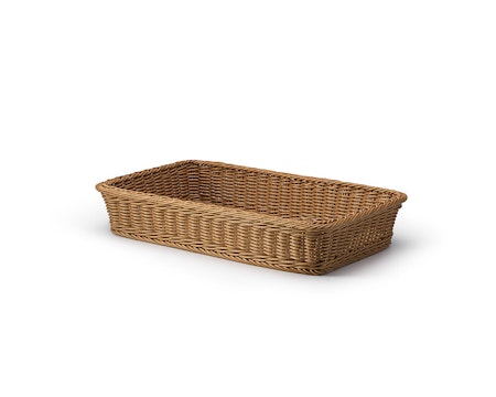 Bröd/Bestickkorg Brun PP plast. 53x32xH9 cm