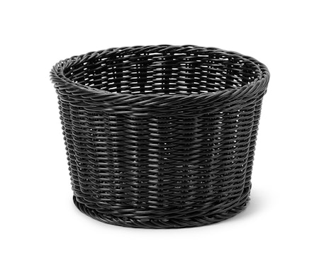 Bröd/Bestickkorg Svart rund D26xH16cm