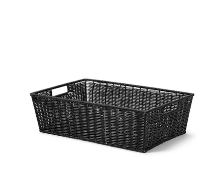 Bröd/Bestick/Frukt & Gröntkorg Svart 60x40xH18cm
