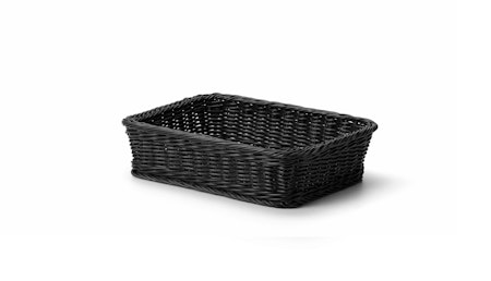 Bröd/Bestickkorg Svart PP plast. 36x27,5xH9,2cm