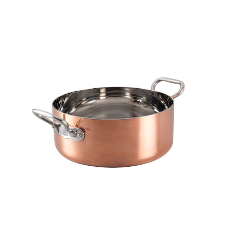 Agnelli Kopparkittel, induktionsbotten, D24cm, 4,1 Liter