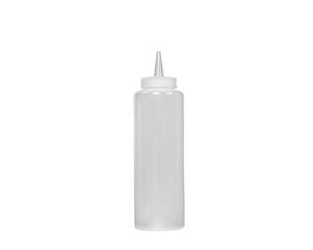Dressingflaska transparant PP plast, 355 ml