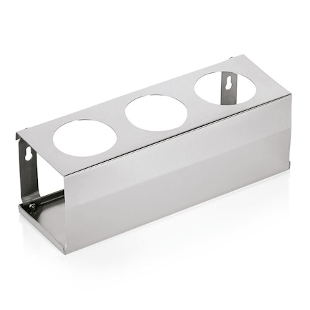 Flaskhållare för 3st Rostfri 32,5x11xH12cm