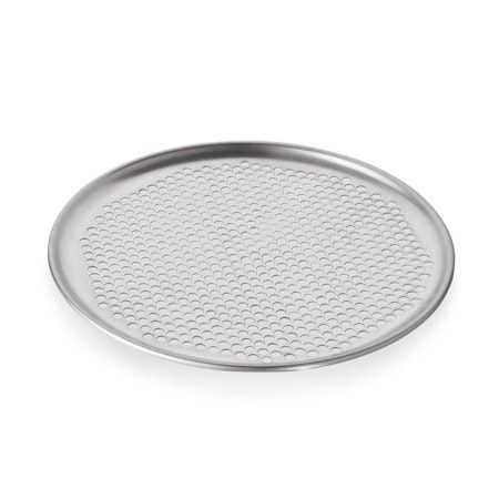 Pizzaplåt perforerad i aluminium, D33cm