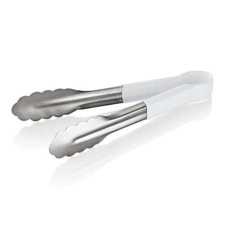 Salladstång Rostfri Vit plast handtag, 23cm