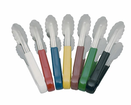 Salladstång Rostfri Vit plast handtag, 23cm