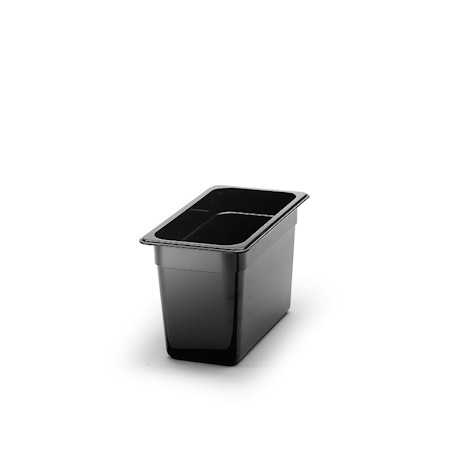 Kantin Gn 1/3-200 Polycarb, Svart