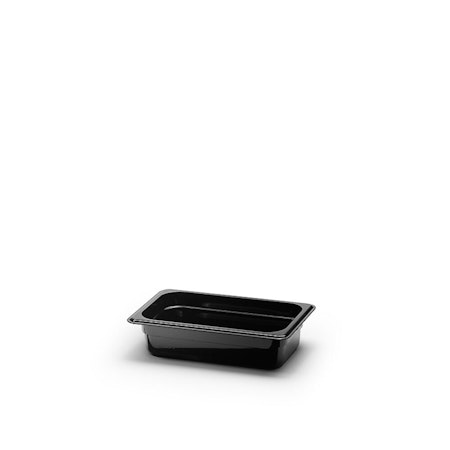Kantin Gn 1/4-65 Polycarb, Svart