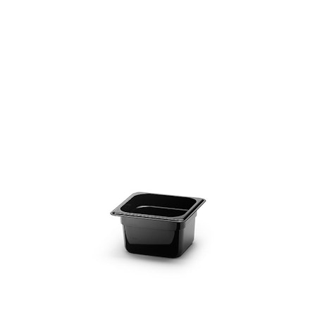 Kantin Gn 1/6-100 Polycarb, Svart